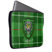 Galloway Scottish Clan Tartan and Crest Laptop Sleeve (Voorkant Rechts)