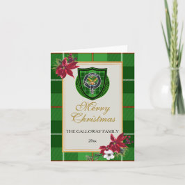 Galloway Scottish Clan Tartan & Crest Kaart