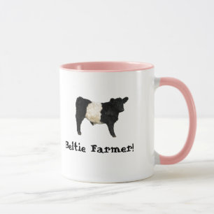 Galloway Steer Cutout Beltie Boerderij Mok