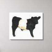 Galloway Steer Cutout Beltie Gift Canvas Afdruk (Voorkant)