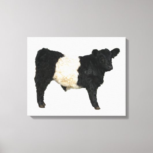 Galloway Steer Cutout Beltie Gift Canvas Afdruk (Voorkant)