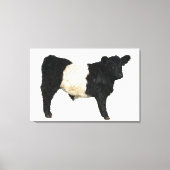 Galloway Steer Cutout Beltie Gift Canvas Afdruk (Voorkant)