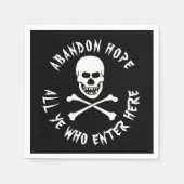 Gallows Humor Dante's Inferno Skull Crossbones Servet (Voorkant)