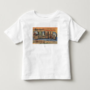 Gallup, New Mexico - Grote Letter-scènes Kinder Shirts