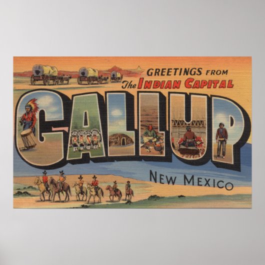 Gallup, New Mexico - Grote Letter-scènes Poster (Voorkant)