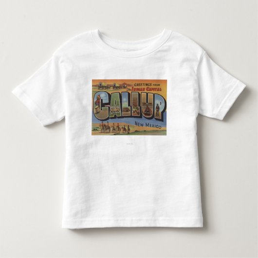 Gallup, New Mexico - Large Letter Scenes 2 Kinder Shirts (Voorkant)