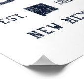 Gallup Nm Jn1 Vintage Athletic Blue Design Poster (Hoek)