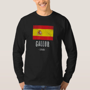 Gallur Spain Es Flag City Bandera Ropa T-shirt
