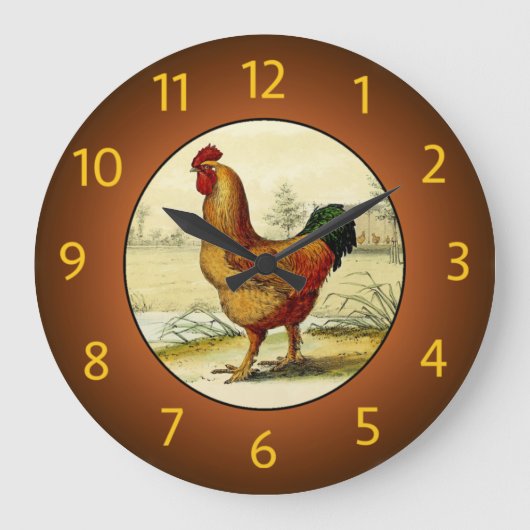 Gallus Domesticus (Rooster) Kitchen - Grote Klok (Voorkant)
