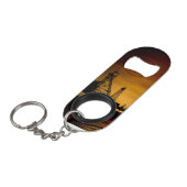 Gallus Lijst Mini Bottle Open Sleutelhanger Sleutelhanger Flessenopener (Voorkant Gekanteld)