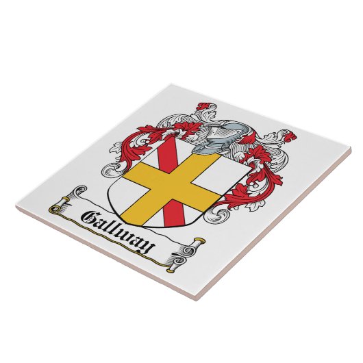 Gallway Family Crest Tegeltje (Zijkant)