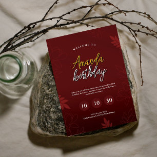 Galm Day Floral Birthday Kaart