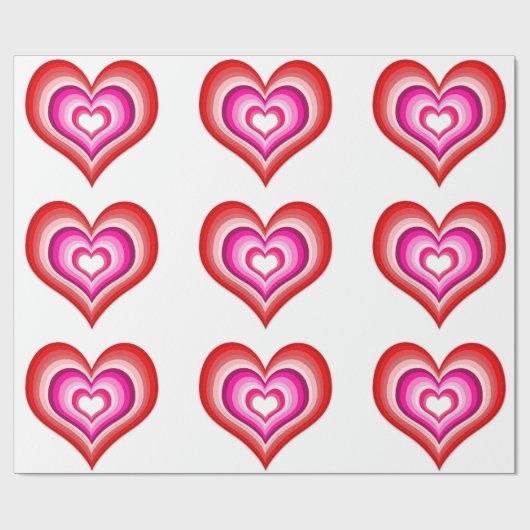 galmend harten inpakpapier (Vlak)
