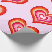 galmende harten roze inpakpapier (Hoek)