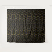 Galmourous Golden Geometric pattern Wandkleed (Voorkant (horizontaal))