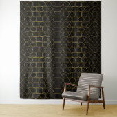 Galmourous Golden Geometric pattern Wandkleed (In situ)