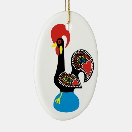 Galo de Barcelos Keramisch Ornament (Rechts)