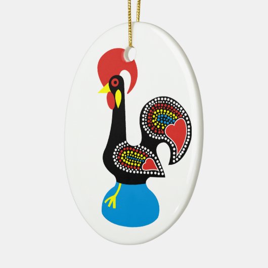 Galo de Barcelos Keramisch Ornament (Links)