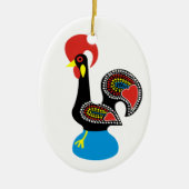 Galo de Barcelos Keramisch Ornament (Voorkant)