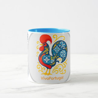 Galo de Barcelos Mug – Portuguese Rooster Azulejo  Mok