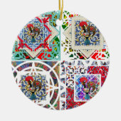 Galo de Barcelos, Po Keramisch Ornament (Voorkant)