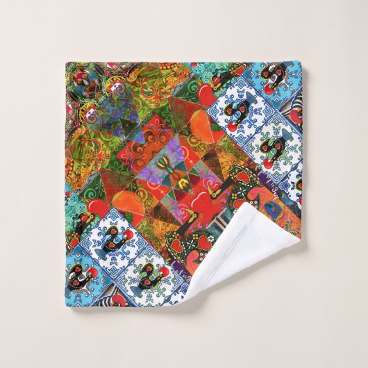 Galo de Barcelos, Portugal Bad Handdoek (Wasdoekje)