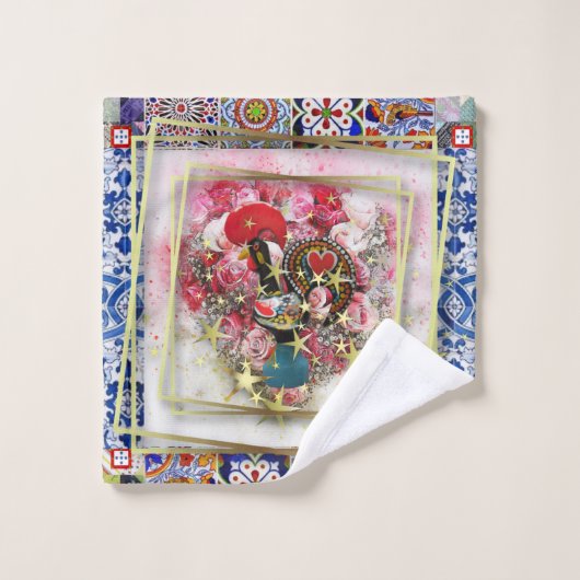 Galo de Barcelos, Portugal Bad Handdoek (Wasdoekje)