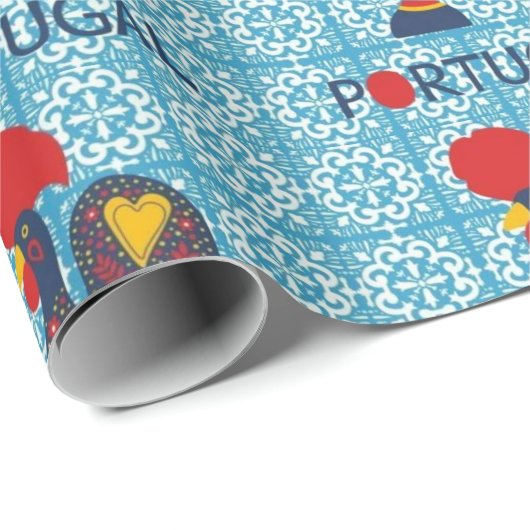 Galo de Barcelos, Portugal Cadeaupapier (Rol Hoek)