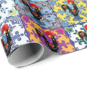 Galo de Barcelos, Portugal Cadeaupapier (Rol Hoek)