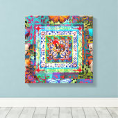 Galo de Barcelos, Portugal Canvas Afdruk (Insitu (Houten vloer))