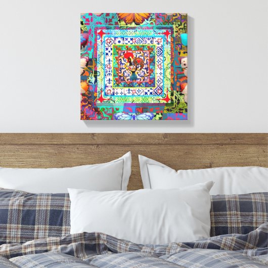 Galo de Barcelos, Portugal Canvas Afdruk (Insitu (Slaapkamer))