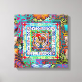 Galo de Barcelos, Portugal Canvas Afdruk (Voorkant)