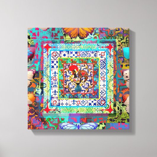 Galo de Barcelos, Portugal Canvas Afdruk (Voorkant)