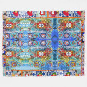 Galo de Barcelos, Portugal Fleece Deken (Voorkant (Horizontaal))