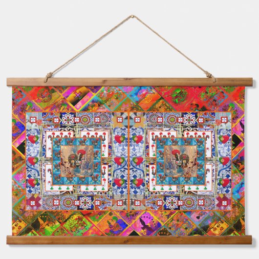 Galo de Barcelos, Portugal Hangend Wandkleed (Voorkant)