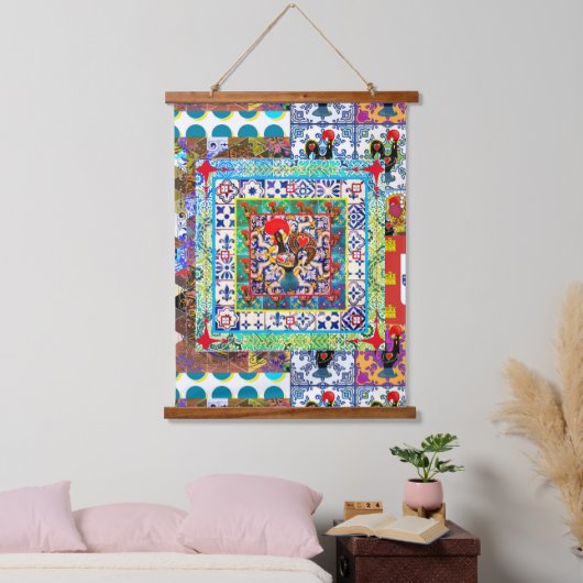 Galo de Barcelos, Portugal Hangend Wandkleed (Slaapkamer)