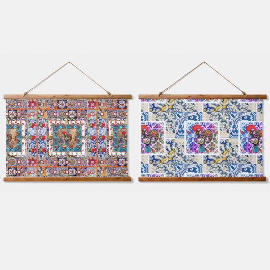 Galo de Barcelos, Portugal Hangend Wandkleed (Dubbel)