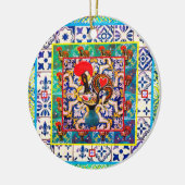 Galo de Barcelos, Portugal Keramisch Ornament (Links)