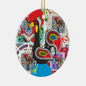 Galo de Barcelos Portugal Keramisch Ornament (Rechts)