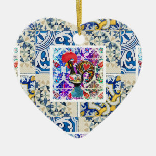 Galo de Barcelos, Portugal Keramisch Ornament