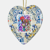 Galo de Barcelos, Portugal Keramisch Ornament (Links)