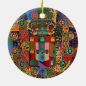 Galo de Barcelos, Portugal Keramisch Ornament (Achterkant)