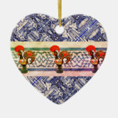 Galo de Barcelos, Portugal Keramisch Ornament (Voorkant)