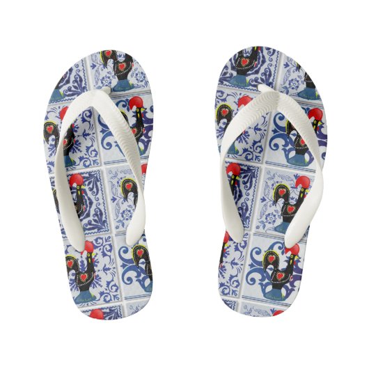 Galo de Barcelos, Portugal Kinder Teenslippers (Voetbed)