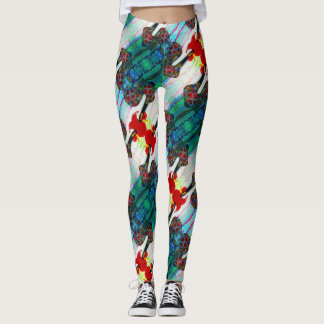 Galo de Barcelos, Portugal Leggings