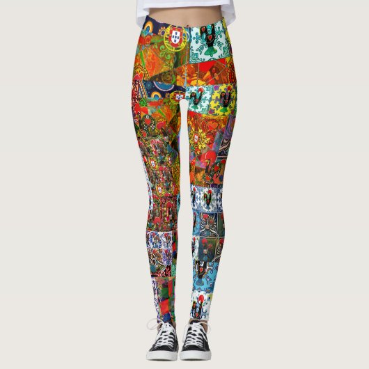 Galo de Barcelos, Portugal Leggings (Voorkant)