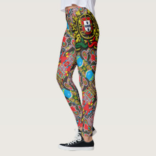 Galo de Barcelos, Portugal Leggings