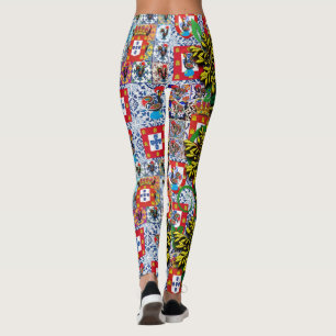 Galo de Barcelos, Portugal Leggings