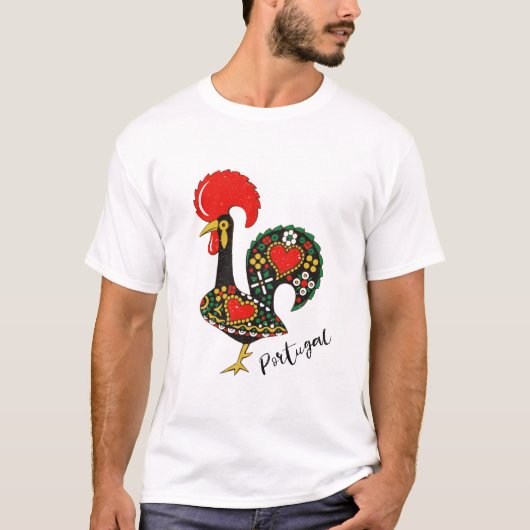 Galo de Barcelos Portugal Rooster T-shirt (Voorkant)