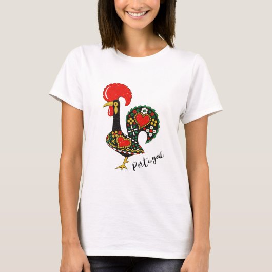 Galo de Barcelos Portugal Rooster T-shirt (Voorkant)